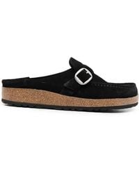 Birkenstock - Closed-Toe Suede Mules - Lyst