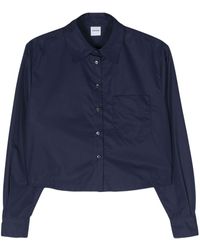 Aspesi - Cropped Cotton Shirt - Lyst