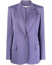 Stella McCartney - Long-Sleeved Single-Breasted Blazer - Lyst