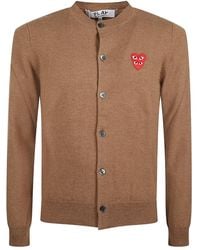 COMME DES GARÇONS PLAY - Double Eye V Neck Sweater - Lyst