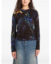 Desigual - Abstract-Print Sweater - Lyst