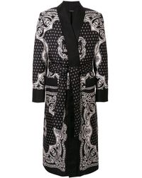 Dolce & Gabbana Badjas Met Print - Zwart