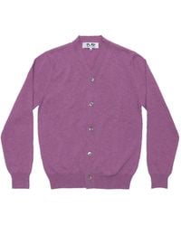 COMME DES GARÇONS PLAY - V-Neck Button-Up Cardigan - Lyst