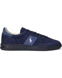 Polo Ralph Lauren - Suede Logo-Detail Sneakers - Lyst