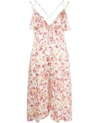 Isabel Marant - Paysa Midikleid mit Blumen-Print - Lyst