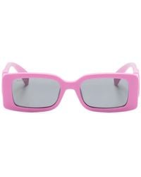 Gucci - Interlocking G Rectangle-Frame Sunglasses - Lyst