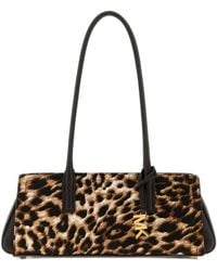 MICHAEL Michael Kors - Laila Small Leopard-Print Calf Hair Shoulder Bag - Lyst
