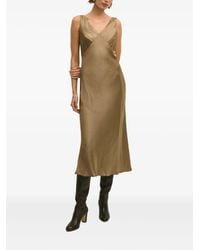 Brooks Brothers - V-Neck Midi Dress - Lyst
