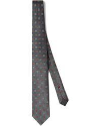 Brunello Cucinelli - Square-Patterned Silk Tie - Lyst