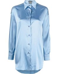 Tom Ford - Stretch-Silk Pointed-Collar Shirt - Lyst