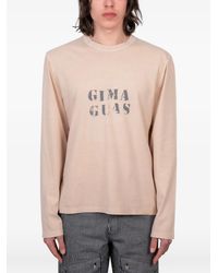 GIMAGUAS - Logo-Print Long-Sleeve T-Shirt - Lyst