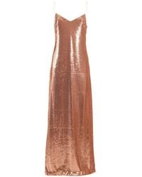 Clips - Sequin-Embellished Sleeveless Maxi Dress - Lyst