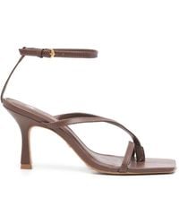 Carrano - Square-Toe Ankle-Strap Sandals - Lyst
