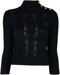 L'Agence - Kamdyn Cable-Knit Sweater - Lyst
