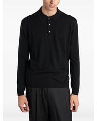 Low Brand - K153 Long-Sleeve Polo Shirt - Lyst
