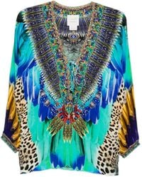 CAMILLA - Graphic-Print Blouse - Lyst