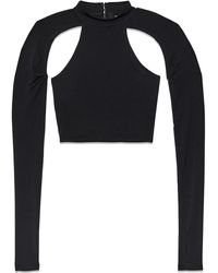 Purple Brand - Cut-out Cropped Top - Lyst