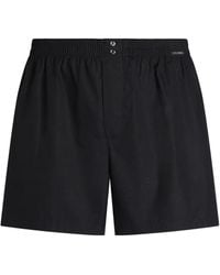 Dolce & Gabbana - Logo-Print Poplin Boxer Shorts - Lyst