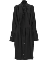 Carven - Robe-Chemise À Col Noué - Lyst