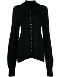 Low Classic - Button-up Wool Cardigan - Lyst