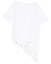 Pushbutton - Asymmetric Laced T-Shirt - Lyst