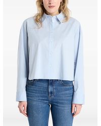 Calvin Klein - Cropped Blouse - Lyst