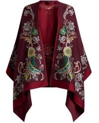 Etro - Cape Drapée À Fleurs En Jacquard - Lyst