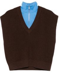Tibi - Cardigan Stitch Removable Vest - Lyst