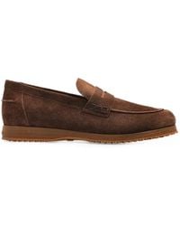 Hogan - Traditional Suede Loafers - Lyst
