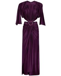 Rabanne - Ruched-Detail Maxi Dress - Lyst