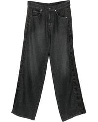 Circus Hotel - Satin-Panelled Jeans - Lyst