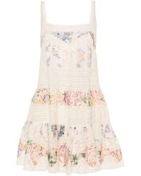 Zimmermann - Halliday Lace Trim Cotton Dress - Lyst