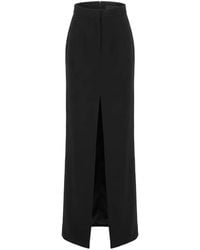 Nissa - Front Slit High-Waist Maxi Skirt - Lyst