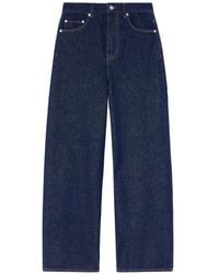 Ganni - Essentials Rinse Denim Lari - Lyst