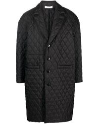 Random Identities - Diamond-quilted Single-breasted Coat - Lyst