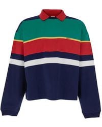 Versace - Sweater Met Logodetail En Streep - Lyst