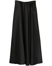 forte_forte - Satin A-Line Skirt - Lyst