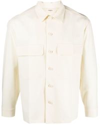 Barena - Button-up Virgin Wool Blend Shirt - Lyst