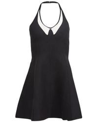 Fleur du Mal - Collier Flared Mini-Jurk Met Kraag - Lyst