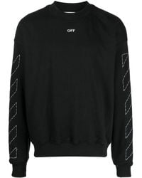 Off-White c/o Virgil Abloh - Logo Cotton Sweatshirt - Lyst