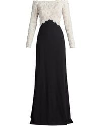 Tadashi Shoji - Lace-Inset Maxi Dress - Lyst