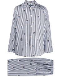 Polo Ralph Lauren - Polo Bear-motif Striped Cotton Pajamas - Lyst