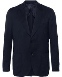 Lardini - Single-Breasted Wool Blazer - Lyst