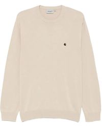 Carhartt - Madison Logo-Embroidered Cotton Sweater - Lyst