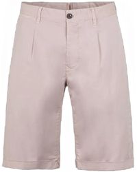 Moorer - Bermuda Shorts Met Ritssluiting - Lyst
