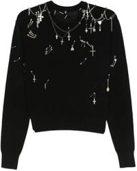 R13 - Sweatshirt mit Sicherheitsnadel-Detail - Lyst