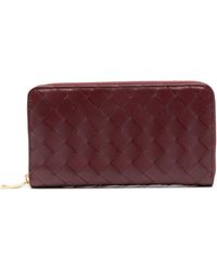 Bottega Veneta - Intrecciato leather wallet - Lyst