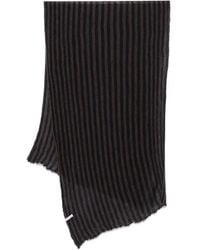 Botto Giuseppe - Striped-Pattern Cashmere Scarf - Lyst