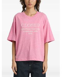 Closed - Logo-Print T-Shirt - Lyst