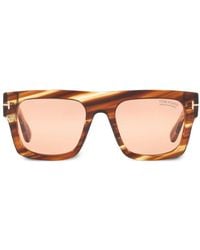 Tom Ford - Fausto Square-Frame Sunglasses - Lyst
